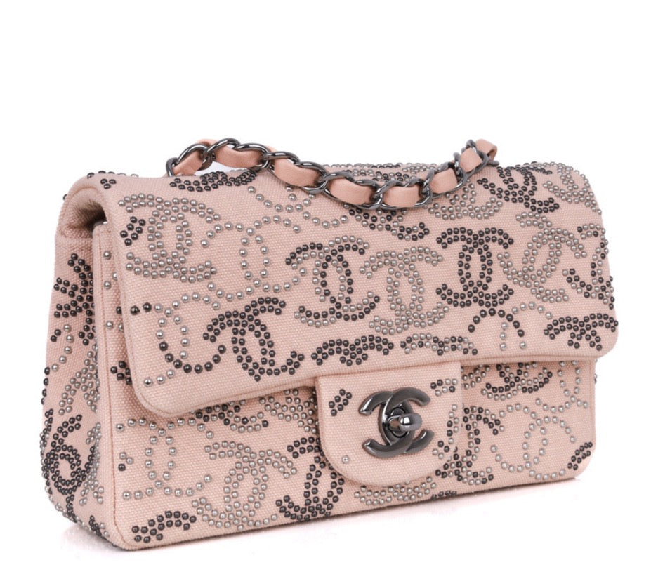 Chanel Classic Flap Leather Pink Shoulder Bag