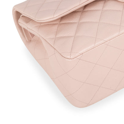 Chanel Classic Flap Caviar Beige Shoulder Bag