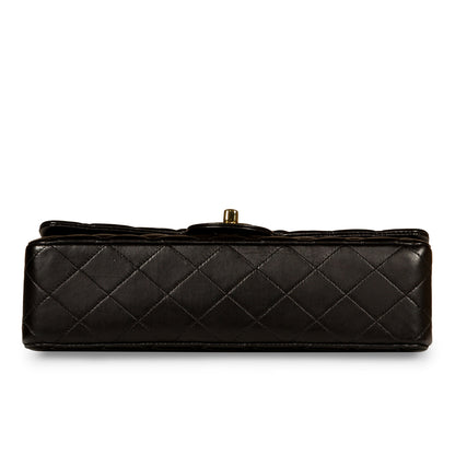 Chanel Classic Flap Lambskin Black Shoulder Bag Style 120