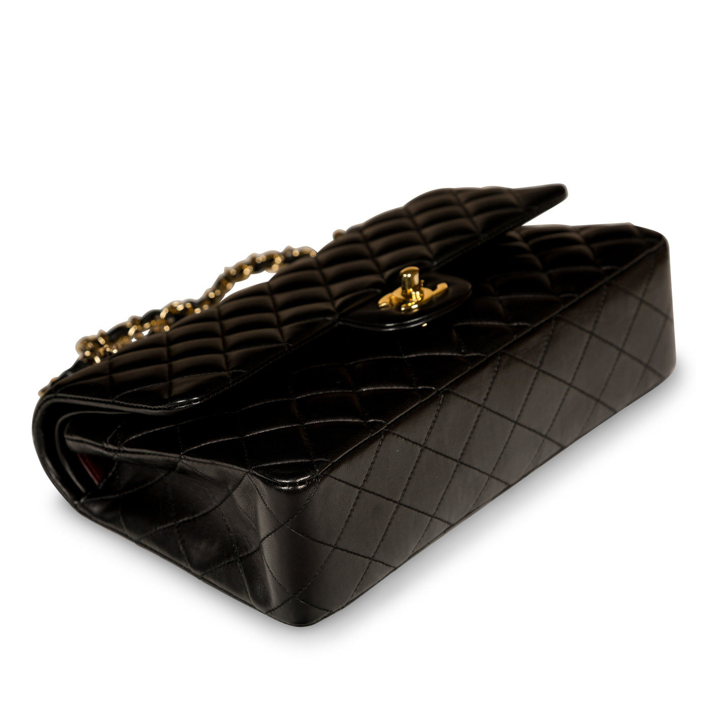 Chanel Classic Flap Lambskin Black Shoulder Bag Style 120