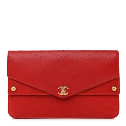 Chanel Quilted Calfskin Clutch