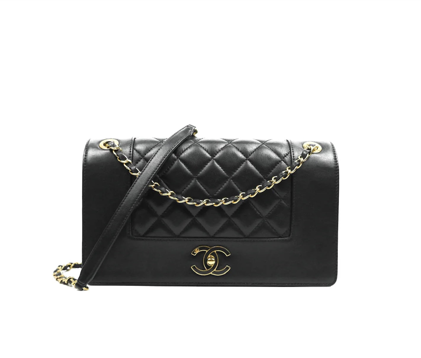 Chanel Flap Calfskin Leather Shoulder Bag