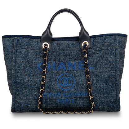 Chanel Cambon Canvas Gold Tote Bag Style 2