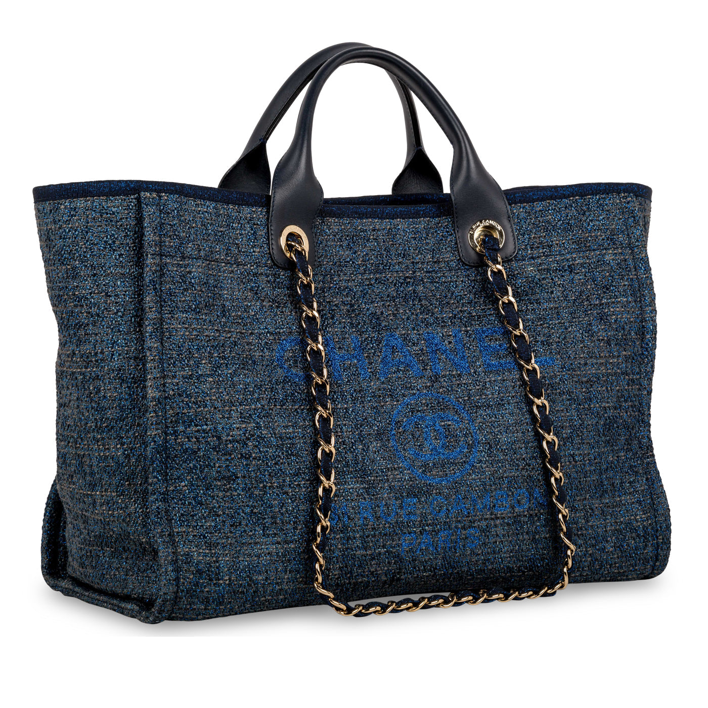 Chanel Cambon Canvas Gold Tote Bag Style 2