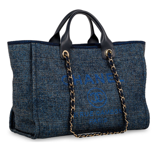 Chanel Cambon Canvas Gold Tote Bag Style 2