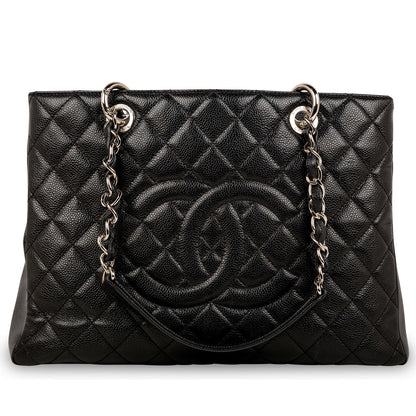 Chanel Timeless Caviar Black Tote Bag Style 33
