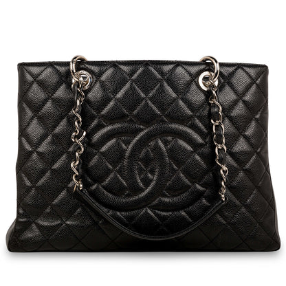 Chanel Timeless Caviar Black Tote Bag Style 33
