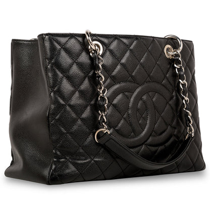 Chanel Timeless Caviar Black Tote Bag Style 33