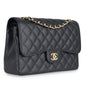Chanel Classic Flap Caviar Black Shoulder Bag Style 19