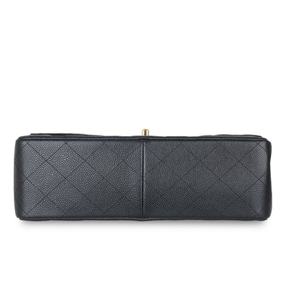 Chanel Classic Flap Caviar Black Shoulder Bag Style 19