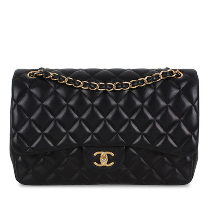 Chanel Classic Flap Bag - Black Jumbo