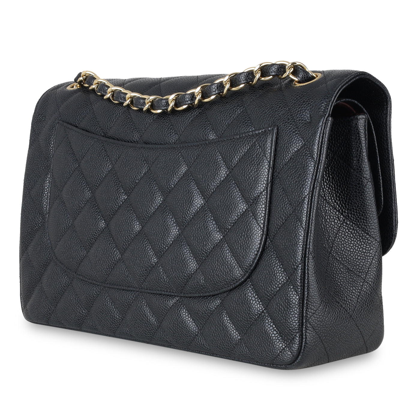 Chanel Classic Flap Caviar Black Shoulder Bag Style 18