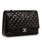 Chanel Classic Flap Lambskin Black Shoulder Bag Style 25