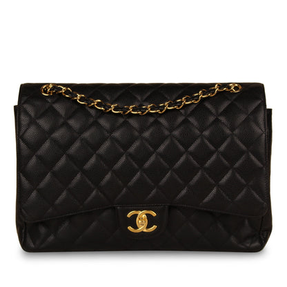 Chanel Classic Flap Caviar Black Shoulder Bag Style 5