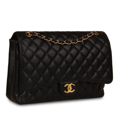 Chanel Classic Flap Caviar Black Shoulder Bag Style 5