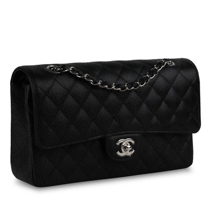 Chanel Classic Flap Caviar Black Shoulder Bag Style 79