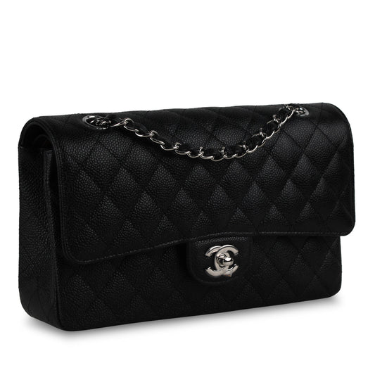 Chanel Classic Flap Caviar Black Shoulder Bag Style 79
