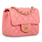 Chanel Classic Flap Lambskin Gold Shoulder Bag Style 97