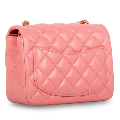Chanel Classic Flap Lambskin Gold Shoulder Bag Style 97