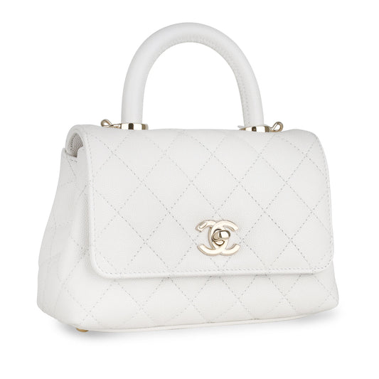 Chanel Coco Handle Caviar Gold Shoulder Bag Style 3