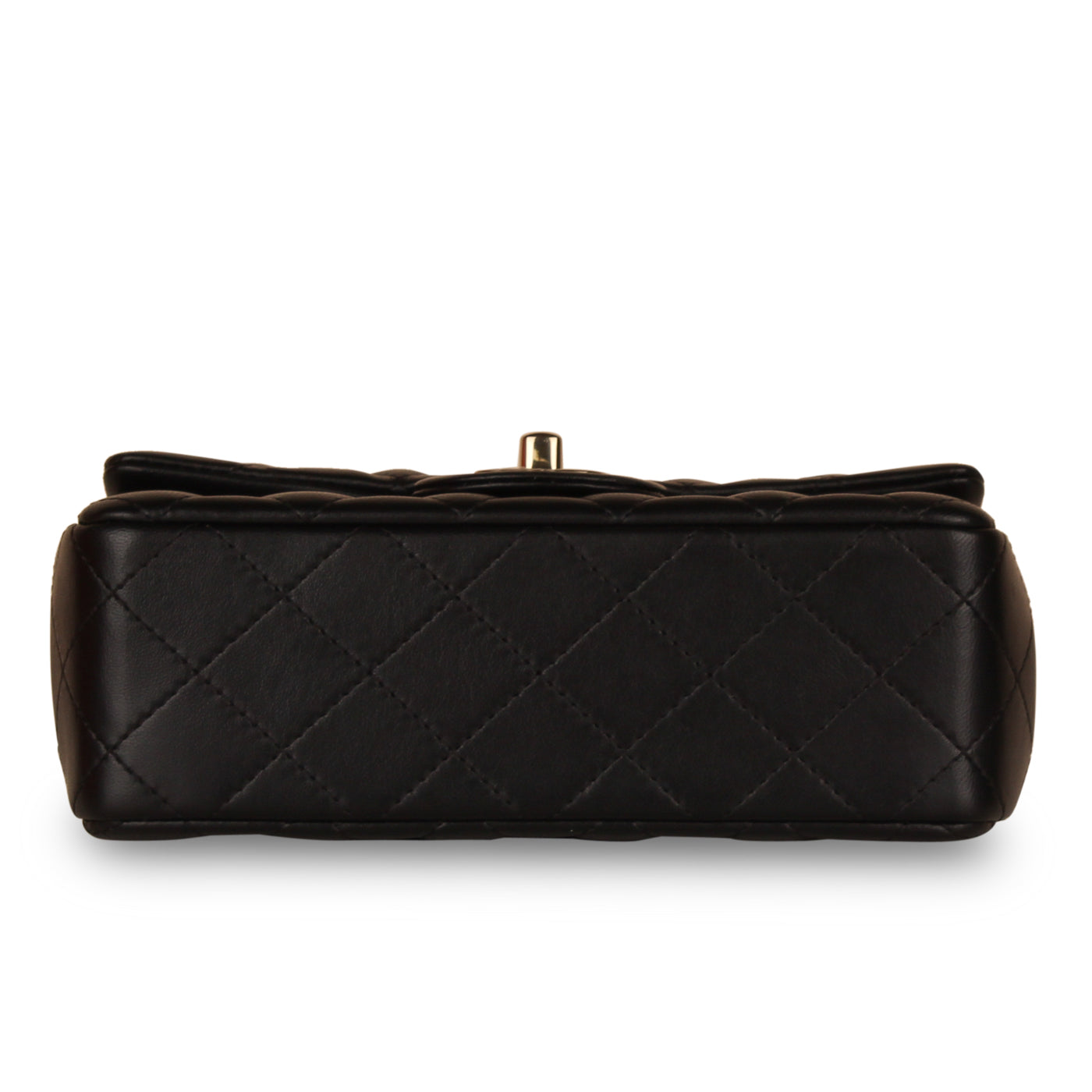 Chanel Classic Flap Lambskin Black Shoulder Bag Style 177