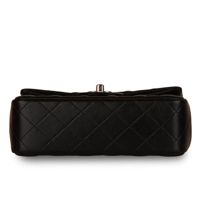 Chanel Classic Flap Lambskin Black Shoulder Bag Style 176