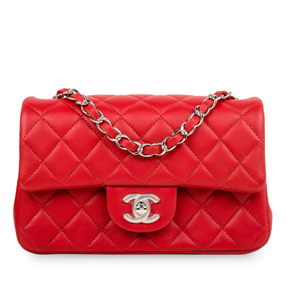 Chanel Classic Flap Lambskin Black Shoulder Bag Style 182