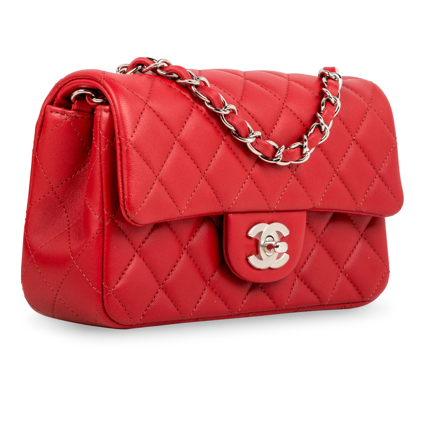 Chanel Classic Flap Lambskin Black Shoulder Bag Style 195