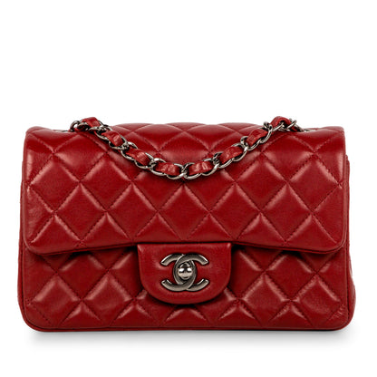 Chanel Classic Flap Lambskin Black Shoulder Bag Style 197