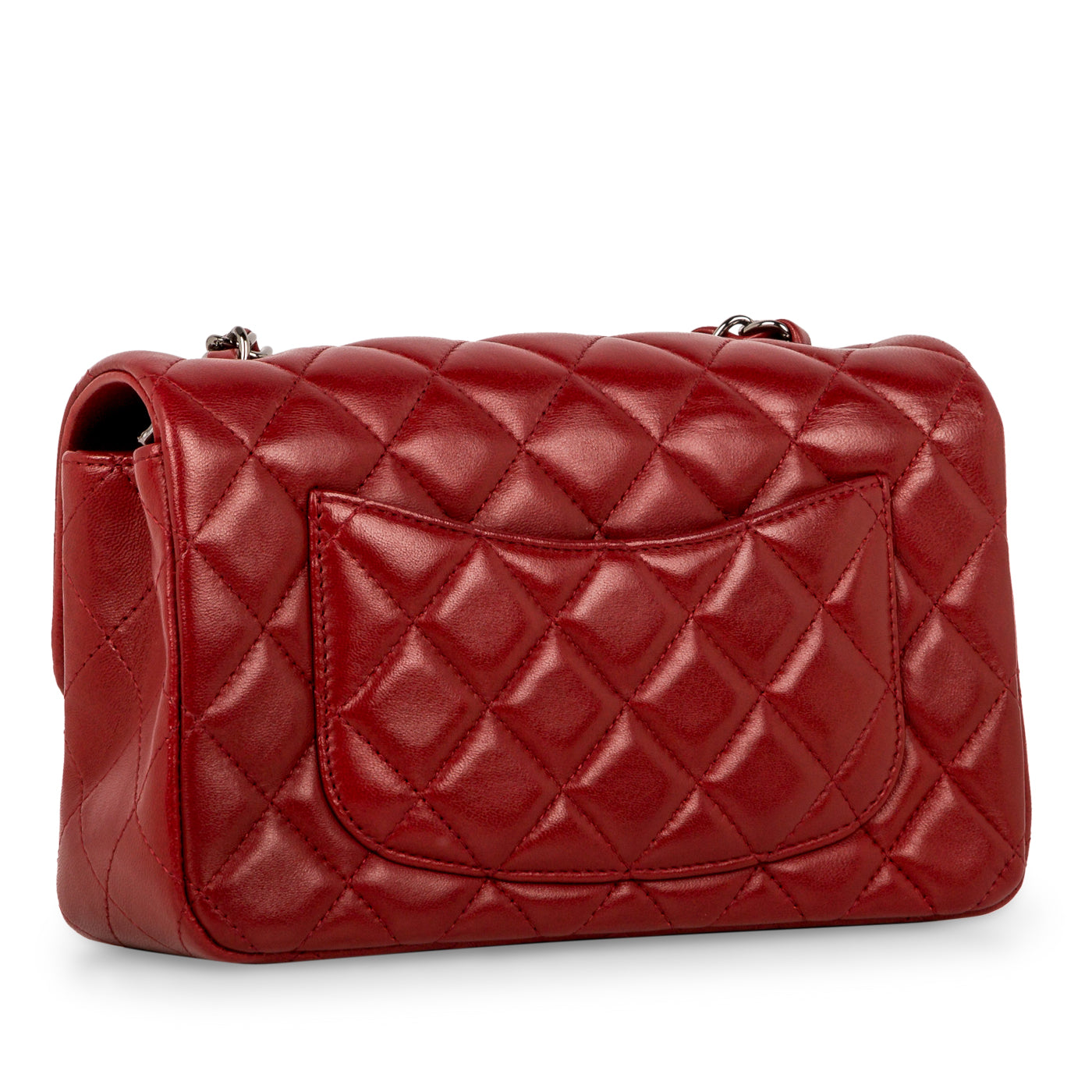 Chanel Classic Flap Lambskin Black Shoulder Bag Style 197