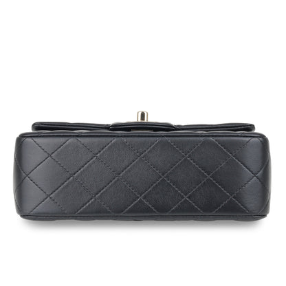 Chanel Classic Flap Lambskin Black Shoulder Bag Style 218