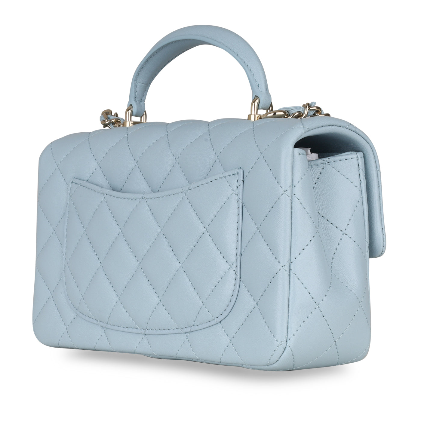 Chanel Classic Flap Lambskin Gold Shoulder Bag Style 79