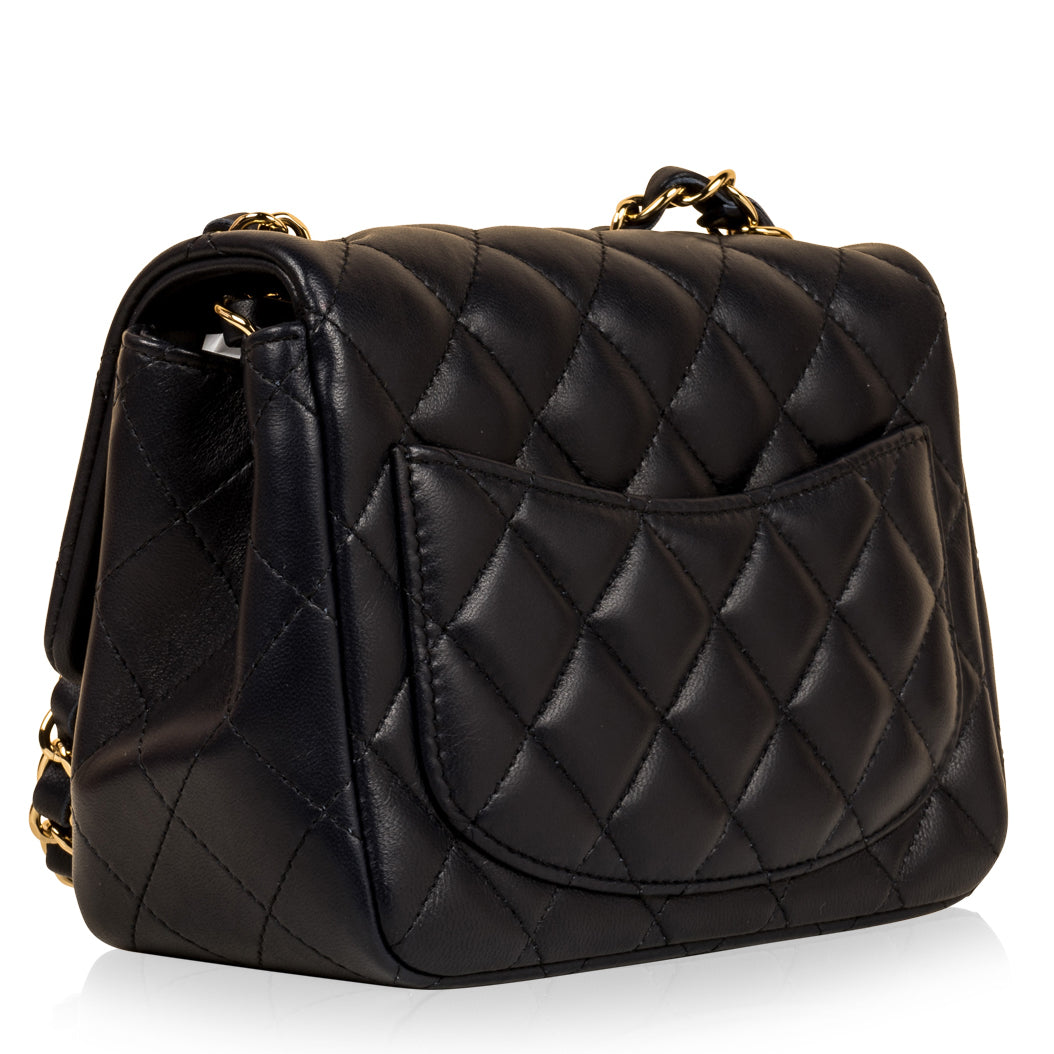 Chanel Classic Flap Lambskin Gold Shoulder Bag Style 98