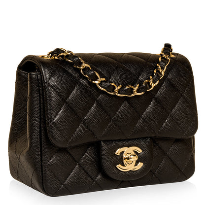 Chanel Classic Flap Caviar Black Shoulder Bag Style 110