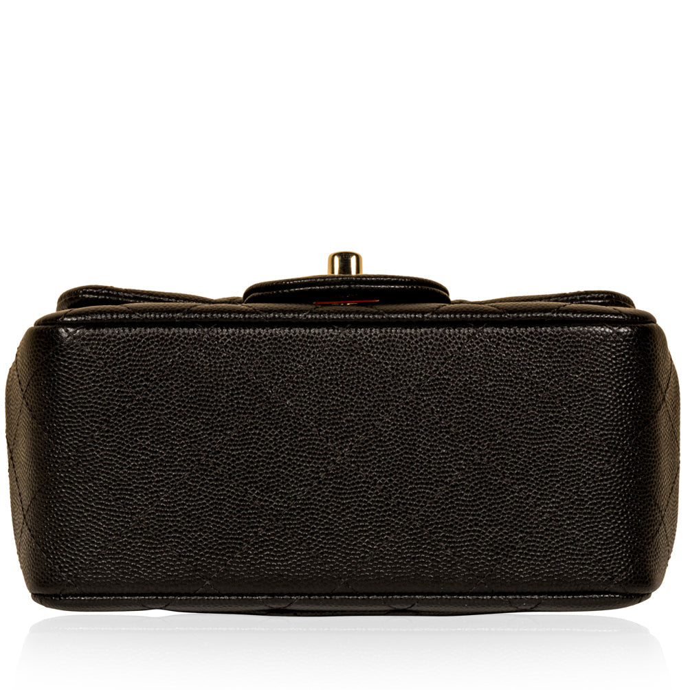 Chanel Classic Flap Caviar Black Shoulder Bag Style 110