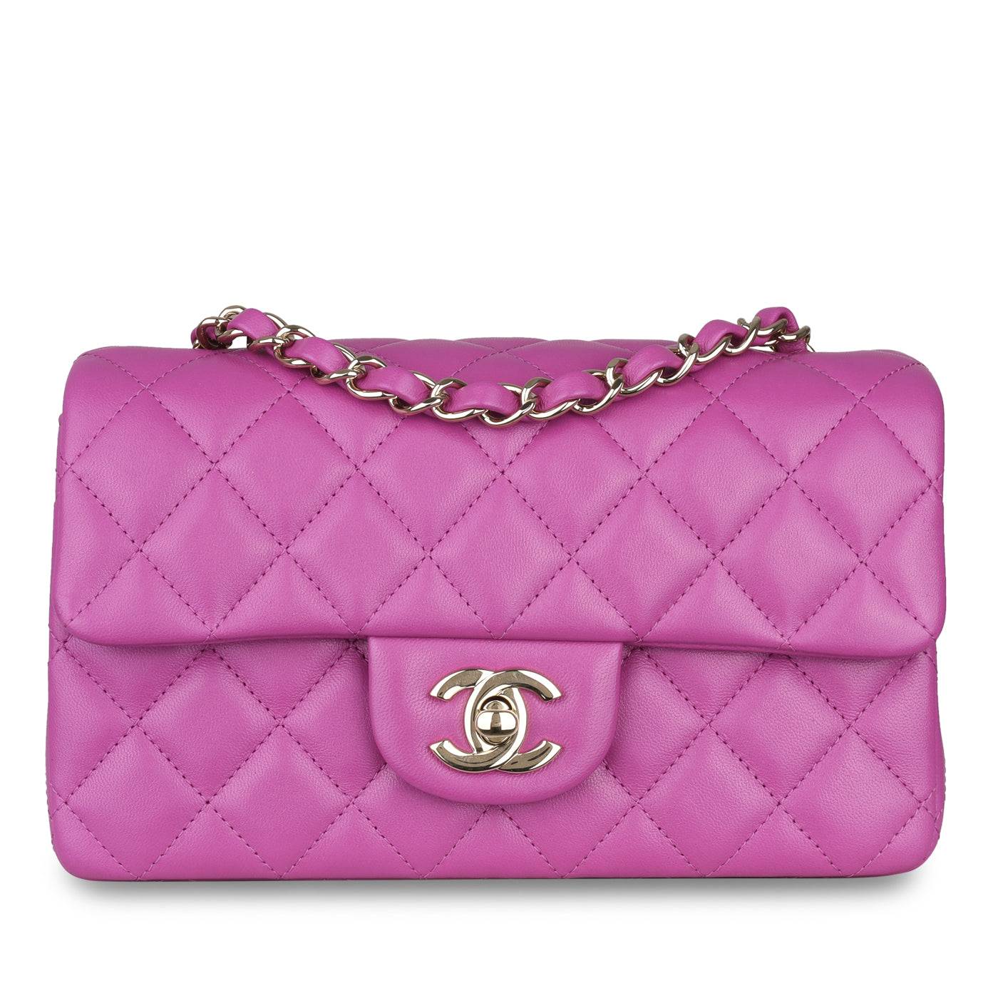 Chanel Classic Flap Lambskin Gold Shoulder Bag Style 80