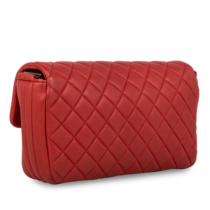 Chanel Quilted And Vertical Stitched Seasonal Flap Bag