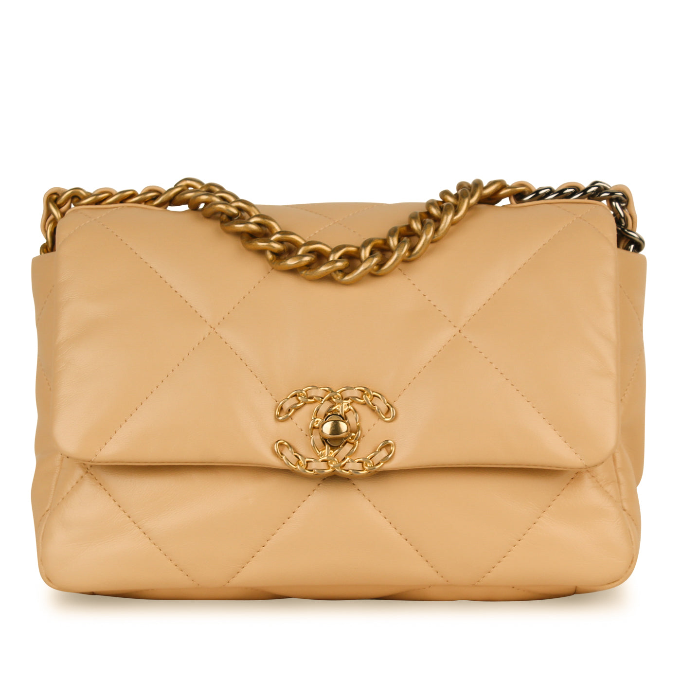 Chanel Chanel 19 Lambskin Gold Shoulder Bag Style 17