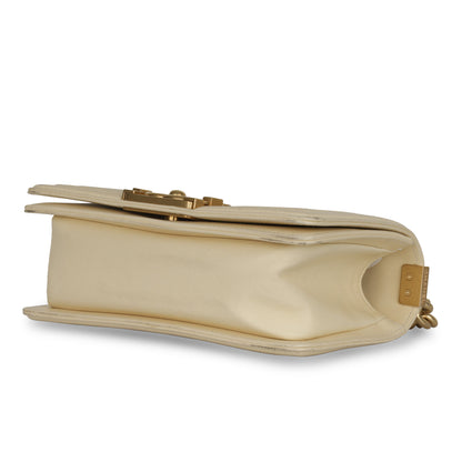 Chanel Boy Bag Lambskin Gold Shoulder Bag Style 12