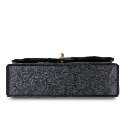 Chanel Classic Flap Caviar Black Shoulder Bag Style 122