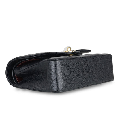 Chanel Classic Flap Caviar Black Shoulder Bag Style 122