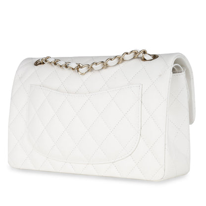 Chanel Small Classic Flap - White Caviar