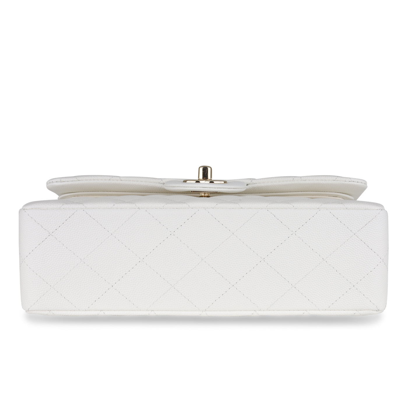 Chanel Small Classic Flap - White Caviar
