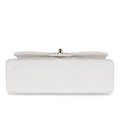 Chanel Small Classic Flap - White Caviar