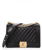 Chanel Boy Medium Lambskin Black Handbag