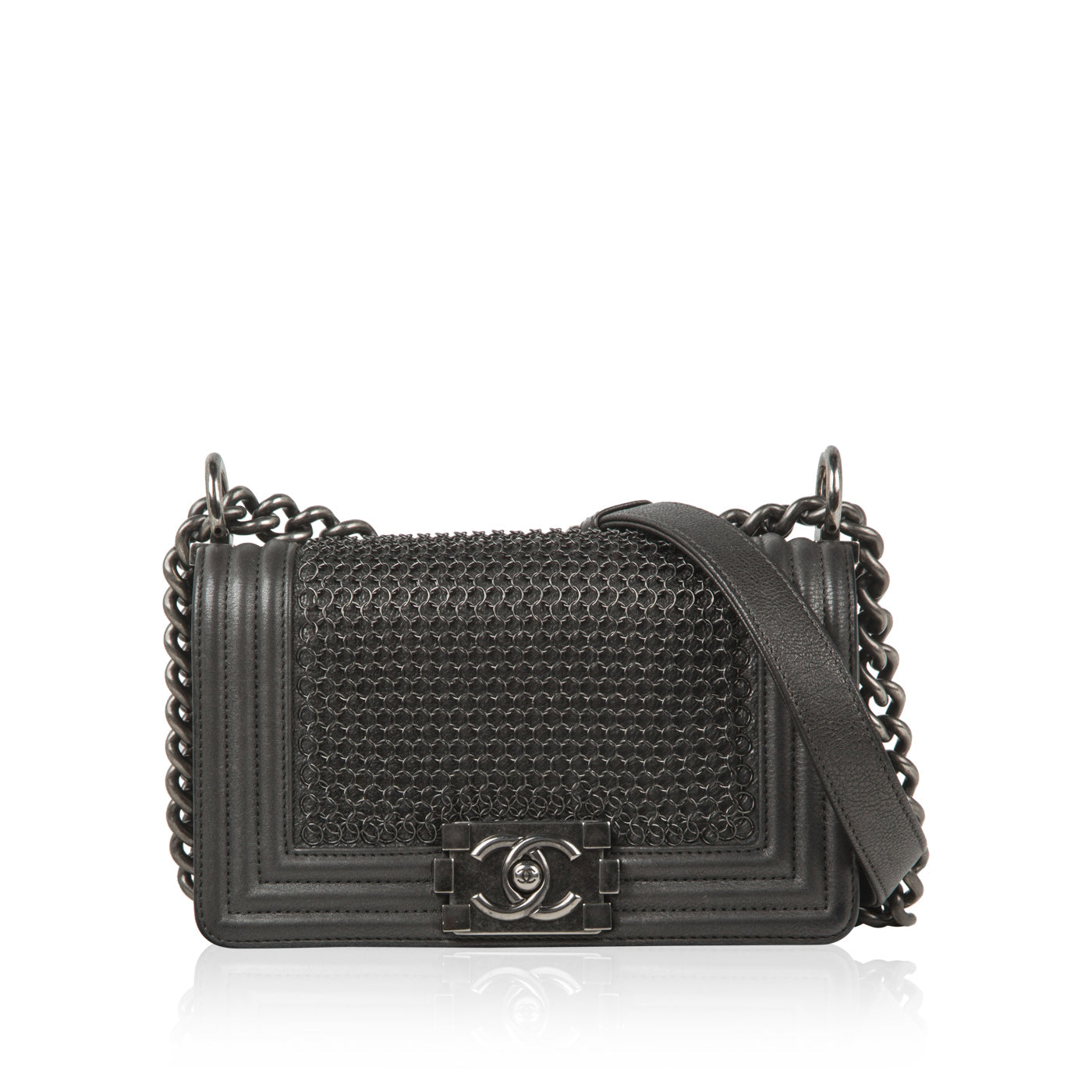 Chanel Boy Bag Leather Black Shoulder Bag Style 8
