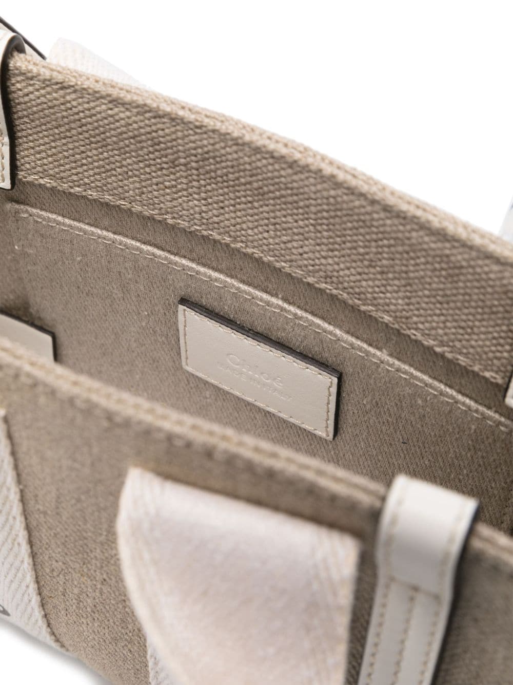 WOODY MINI CANVAS AND LEATHER CROSSBODY BAG