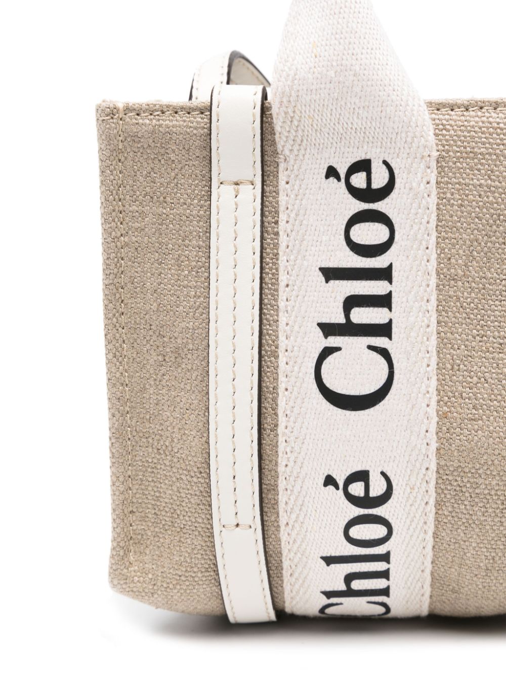 WOODY MINI CANVAS AND LEATHER CROSSBODY BAG