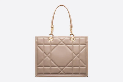 CHRISTIAN DIOR MEDIUM DIOR CALFSKIN LEATHER ESSENTIAL TOTE BAG