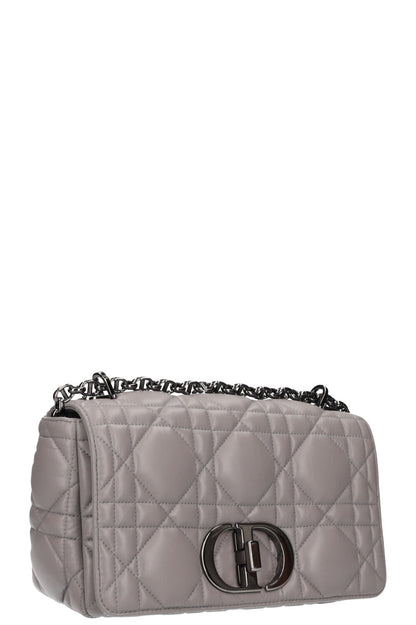Christian Dior Caro Bag Macrocannage Calfskin Grey